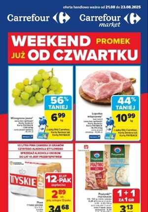 Gazetka promocyjna Carrefour, ważna od 21.08.2025 do 23.08.2025.