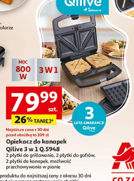 Opiekacz do kanapek Qilive