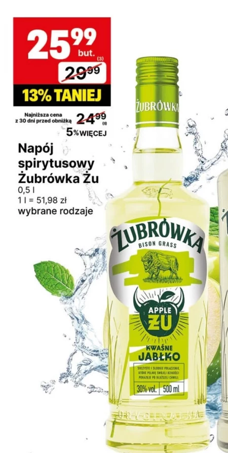 Napój spirytusowy Żubrówka