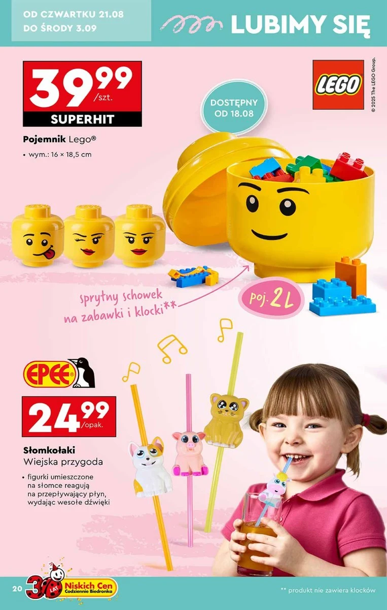 Kultowe pojemniki LEGO wracają do Biedronki!