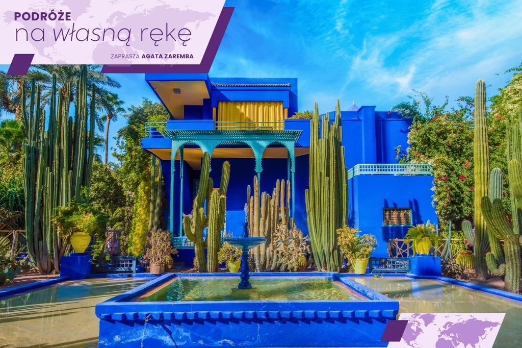 Ogród Majorelle to jedno z najpiękniejszych miejsc w Marrakeszu