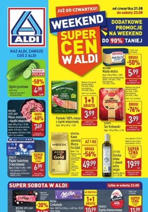 Gazetka promocyjna Aldi, ważna od 21.08.2025 do 23.08.2025.
