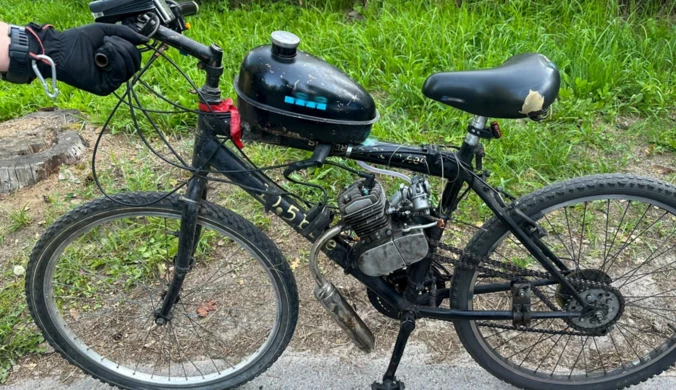 Zamontował silnik spalinowy do roweru. 18-latek stanie przed sądem
