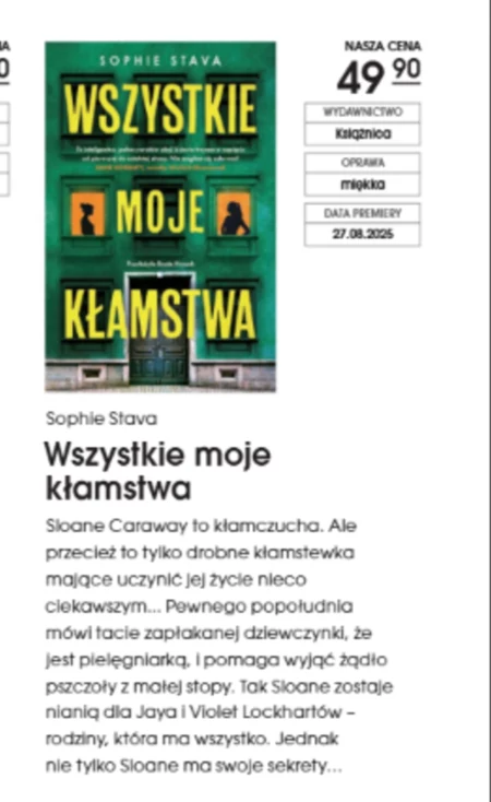 Wszystkie moje kłamstwa Sophie Stava