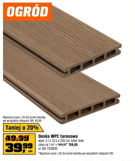 Deska tarasowa Teak