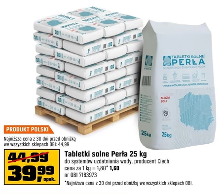 Tabletki do uzdatniania wody Perła