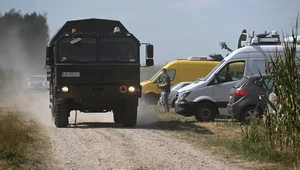 Eksplozja drona w woj. lubelskim. Na miejscu wciąż pracują służby