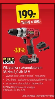 Akumulatorowa wkrętarka Meec Tools