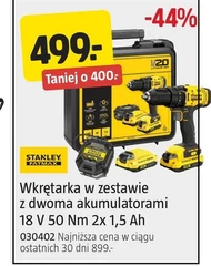 Akumulatorowa wkrętarka Stanley
