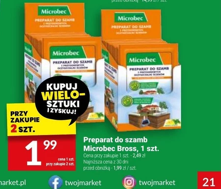 Preparat do szamb Microbec