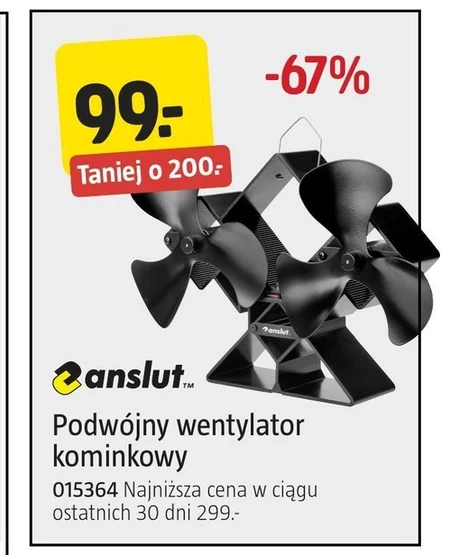 Wentylator kominkowy Anslut