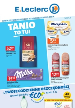 Gazetka promocyjna E.Leclerc, ważna od 25.08.2025 do 01.09.2025.