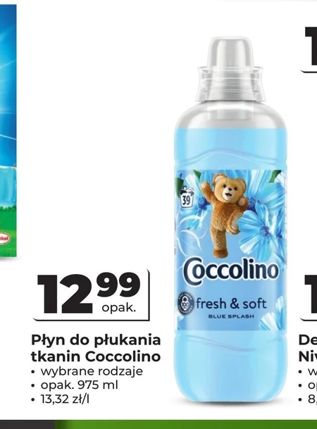 Płyn do płukania tkanin Coccolino