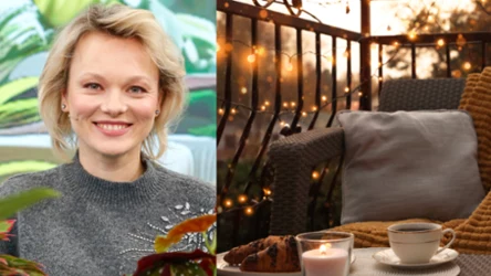 Hygge późnym latem na balkonie. Kasia Joda radzi, jak stworzyć przytulny klimat na chłodniejsze wieczory 