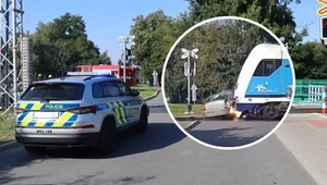 Uciekał przed policją i wjechał pod pociąg. Nieoczekiwany finał pościgu