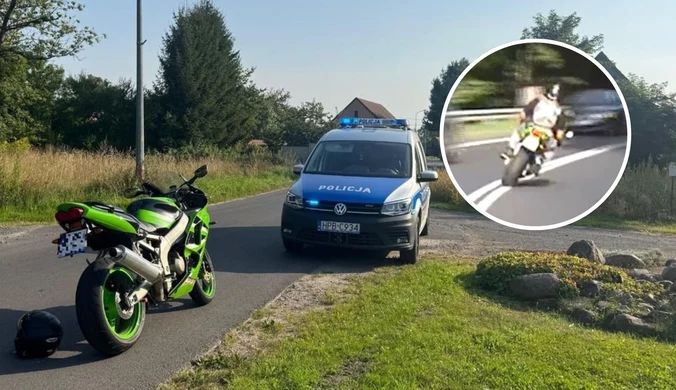 Motocyklista zignorował polecenia policjantów.