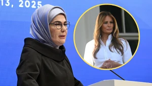 Na zdj. pierwsze damy Turcji i Stanów Zjednoczonych: Emine Erdogan oraz Melania Trump