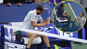 Kuriozum na US Open, piłka meczowa i nagła przerwa. Rosjanin wpadł w furię