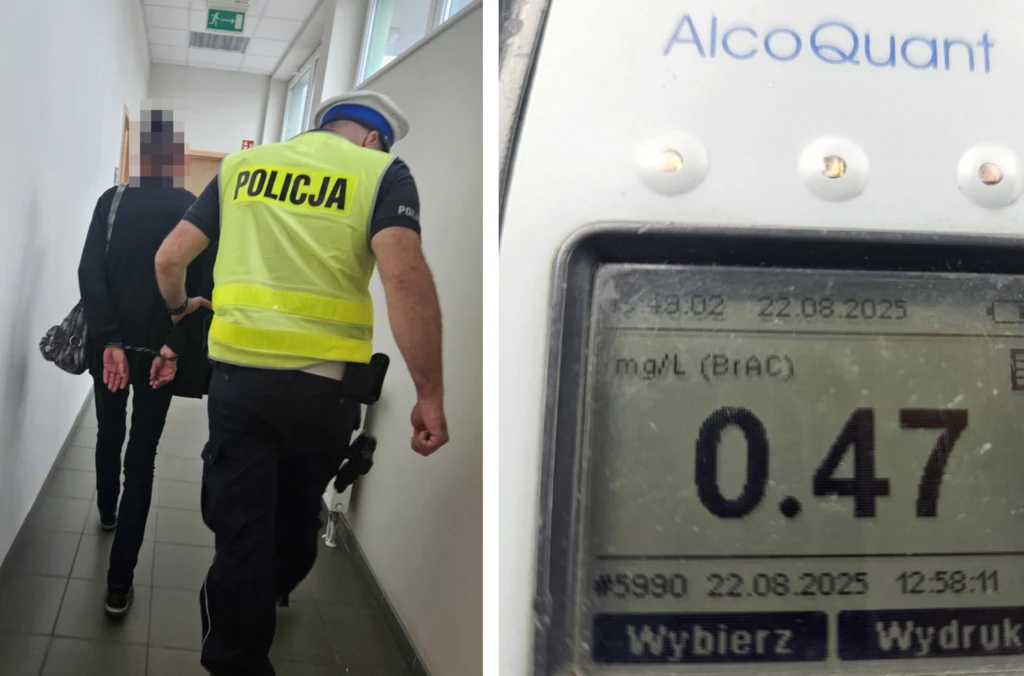 Egzamin przerwany przez alkohol. 56-latka chciała zdać "na gazie".