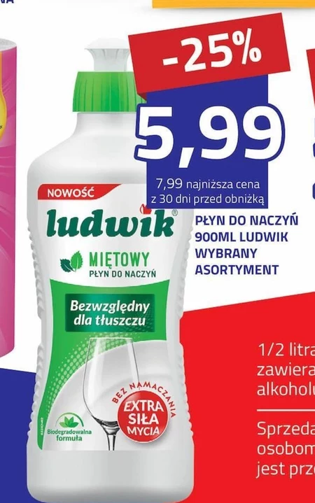 Засіб для миття посуду Ludwik