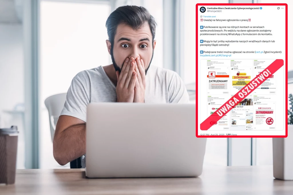 Podejrzane oferty pracy na Facebooku czy OLX. To mogą być oszustwa. Klikniesz i wyczyszczą ci konto Podejrzane oferty pracy na Facebooku czy OLX. To mogą być oszustwa. Klikniesz i wyczyszczą ci konto