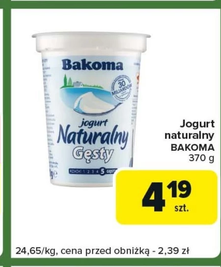 Jogurt naturalny Bakoma