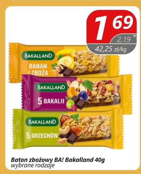 Злаковий батончик Bakalland