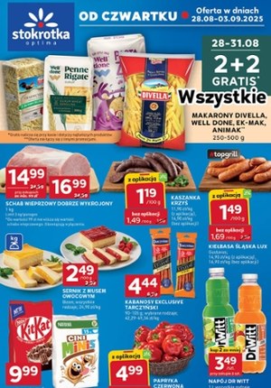 Gazetka promocyjna Stokrotka Optima, ważna od 28.08.2025 do 03.09.2025.