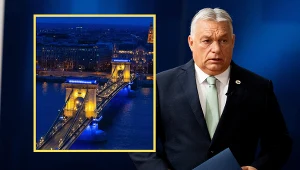 Politycy partii Viktora Orbana krytykują pomysł burmistrza Budapesztu. Gergely Karácsony podświetlił Most Łańcuchowy na znak solidarności z Ukrainą