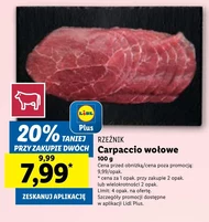 Carpaccio wołowe Rzeźnik