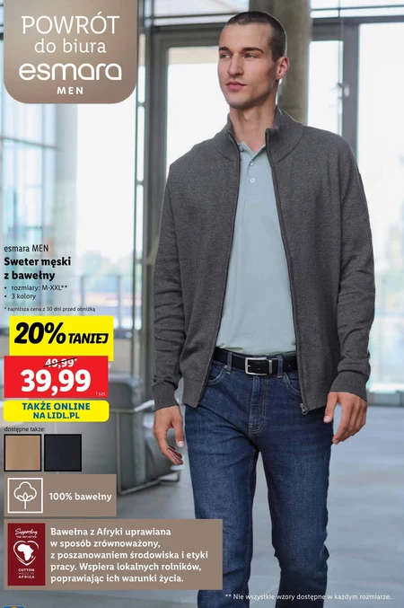 Sweter męski Esmara