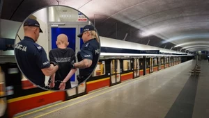 Próbował wepchnąć kobietę pod pociąg metra w Warszawie