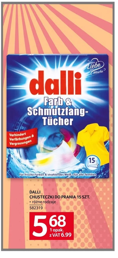 Chusteczki do prania Dalli