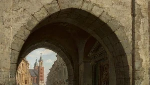 "Brama Floriańska w Krakowie", obraz z 1844 r.