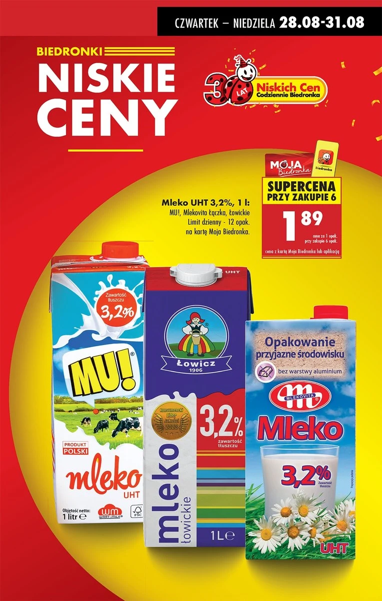 Klienci wykupują mleko litrami! Biedronka zaskoczyła ceną Klienci wykupują mleko litrami! Biedronka zaskoczyła ceną