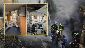 Rosyjski atak na Kijów. Zniszczenia w biurze delegatury Unii Europejskiej