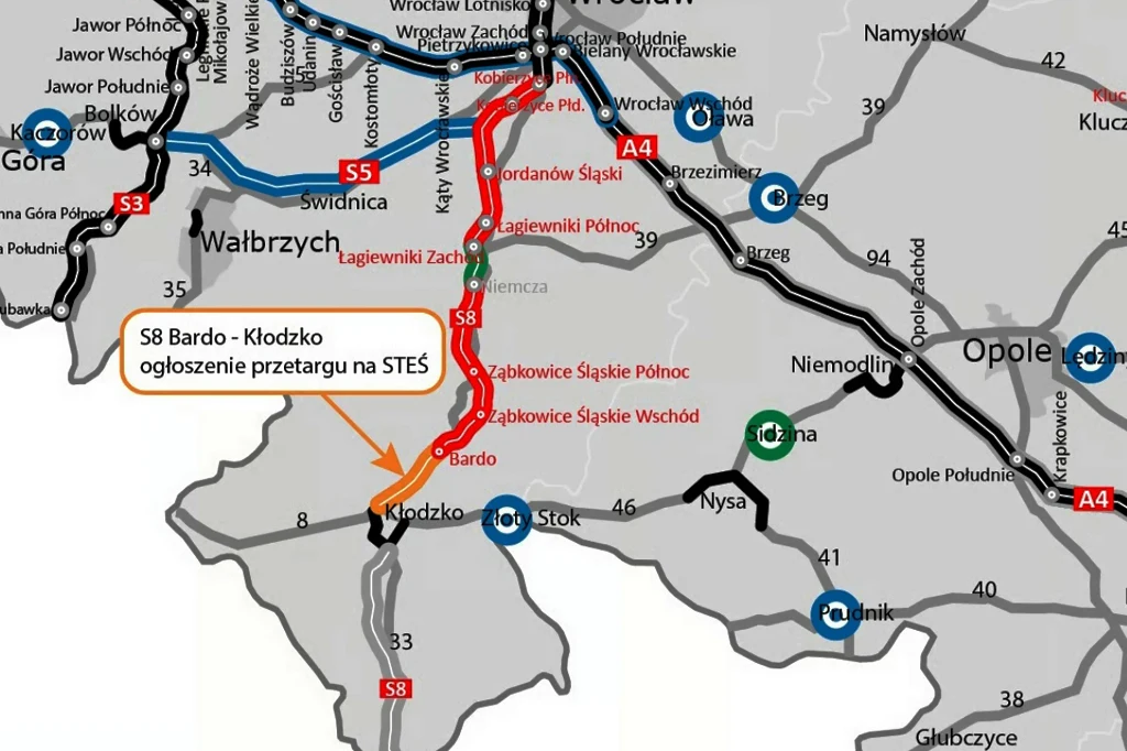 Ruszył przetarg na ważny fragment S8. Wpłynęło 12 ofert 