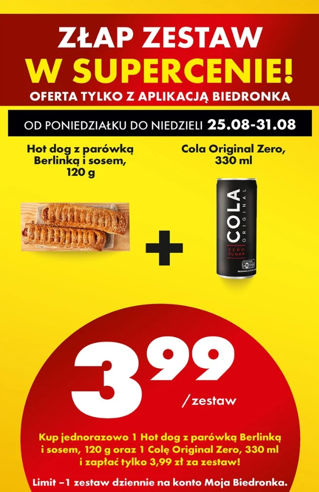 "Złap zestaw" w supercenie - Biedronka