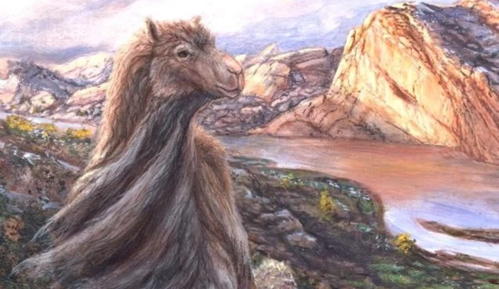 Ogromny wielbłąd Camelops hesternus był znacznie większy niż współczesny Ogromny wielbłąd Camelops hesternus był znacznie większy niż współczesny