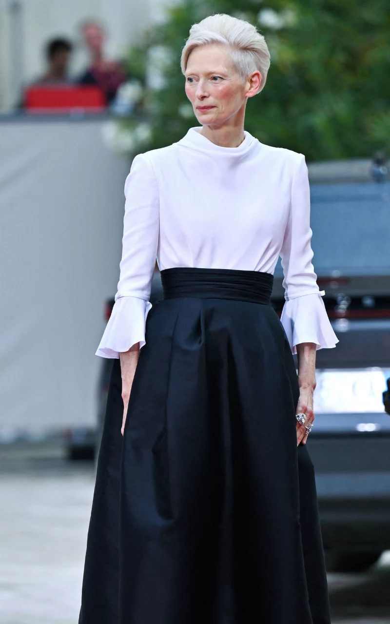 Tilda Swinton na tegorocznym festiwalu w Wenecji