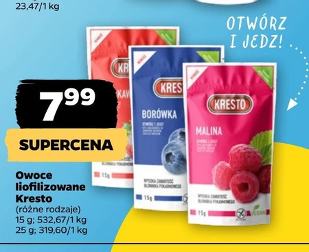 Owoce liofilizowane Kresto