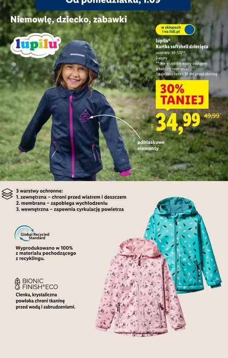 Kurtka dziecięca Lupilu