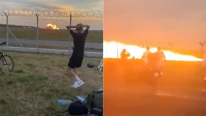 Katastrofa przed pokazem lotniczym w Radomiu. Myśliwiec F-16 runął na ziemię