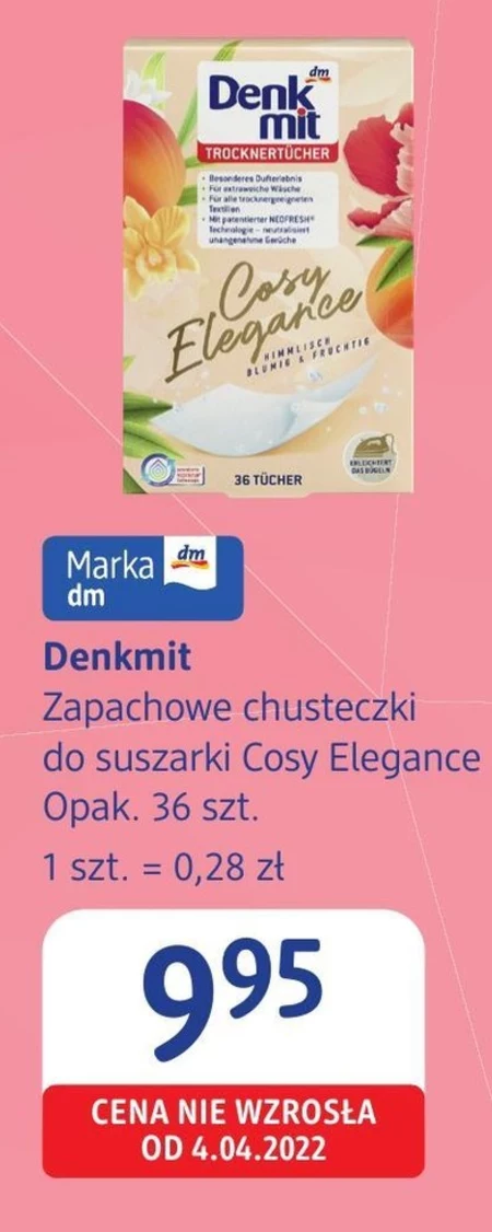 Chusteczki do suszarki Denkmit