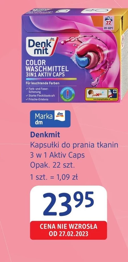 Kapsułki do prania Denkmit