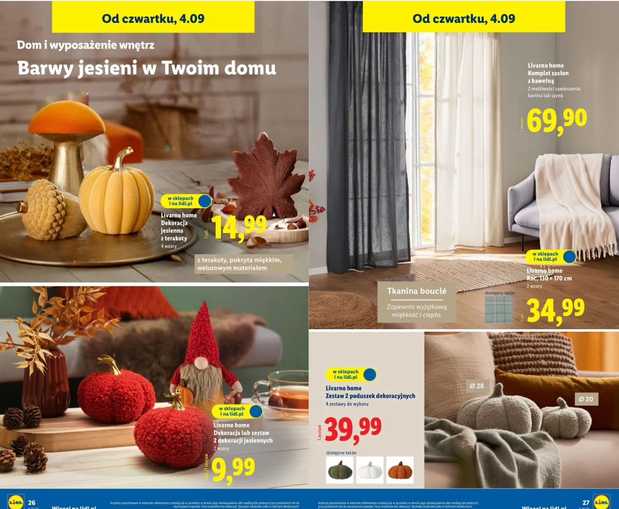 Te dodatki pokochasz od pierwszego wejrzenia! Lidl wprowadził jesienną kolekcję