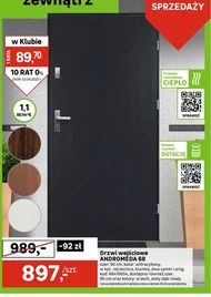 Drzwi wejściowe Orzech