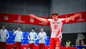 Michał Grzyb (nr 21) w reprezentacji Polski do lat 21