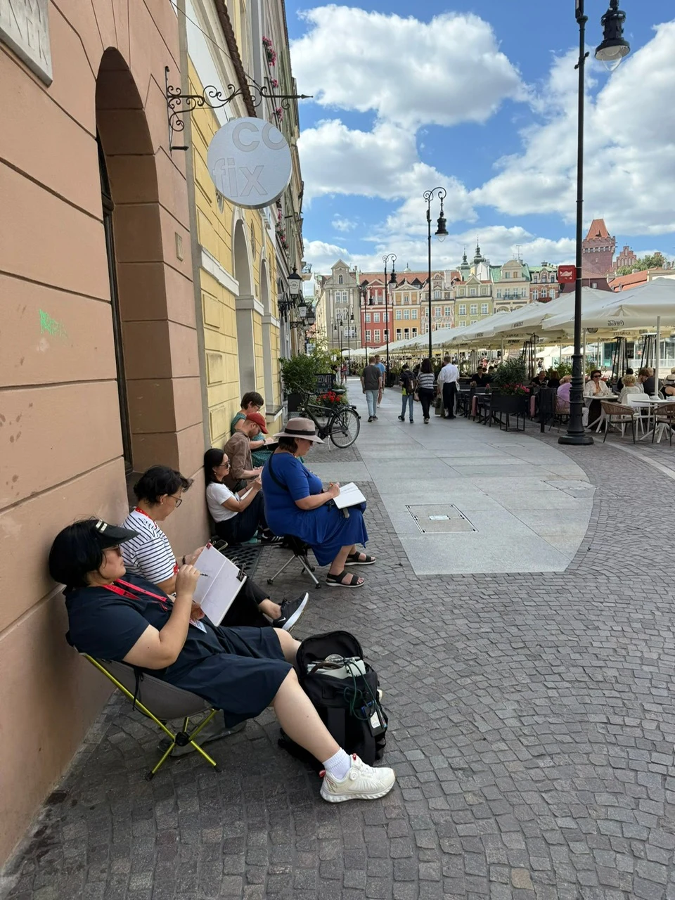 Urban sketchersi w Poznaniu