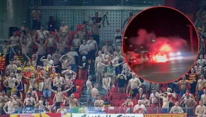 Skandal po meczu Jagiellonii. Kibole zaatakowali autokary polskiego klubu